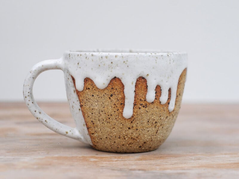 speckled ceramic mug